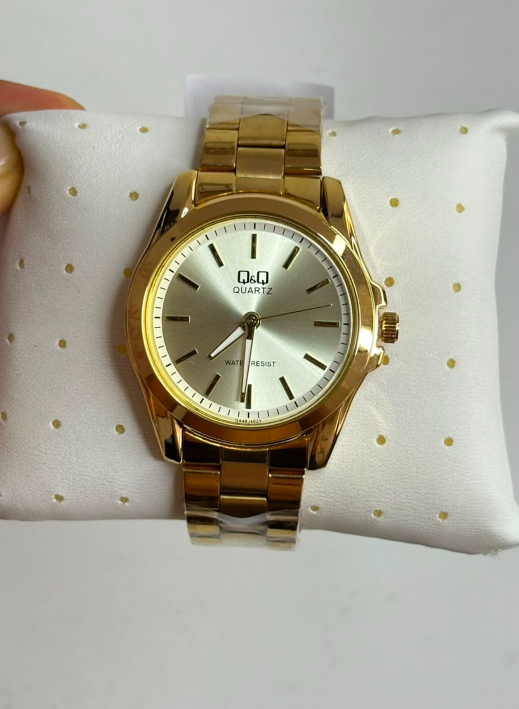 RELOJ Q&Q DORADO HOMBRE